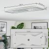 Simonstorp Taklampa, Panel LED Silver, Vit, 1-ljuskällor