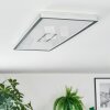 Simonstorp Taklampa, Panel LED Silver, Vit, 1-ljuskällor