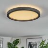 Xarel Taklampa, Panel LED Svart, 1-ljuskällor