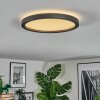 Xarel Taklampa, Panel LED Svart, 1-ljuskällor