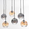 Ripoll Pendellampa, kullampa, Pendelbelysning Amber, Klart, Rökfärger, 6-ljuskällor