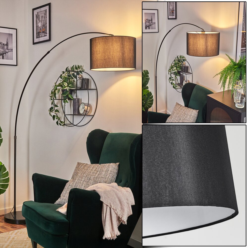 Soungou Golvlampa Krom, Svart, 1-ljuskällor main product photo