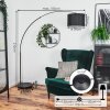 Soungou Golvlampa Krom, Svart, 1-ljuskällor