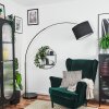 Bassagoda Golvlampa Krom, Svart, 1-ljuskällor