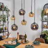 Ripoll Pendellampa, kullampa, Pendelbelysning Amber, Rökfärger, 6-ljuskällor