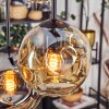Ripoll Pendellampa, kullampa, Pendelbelysning Amber, Rökfärger, 6-ljuskällor