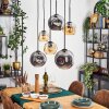 Ripoll Pendellampa, kullampa, Pendelbelysning Amber, Rökfärger, 6-ljuskällor