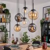 Gastor Pendellampa, kullampa, Pendelbelysning Amber, Klart, Rökfärger, 6-ljuskällor