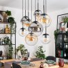 Gastor Pendellampa, kullampa, Pendelbelysning Amber, Klart, Rökfärger, 8-ljuskällor