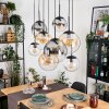 Gastor Pendellampa, kullampa, Pendelbelysning Amber, Klart, Rökfärger, 8-ljuskällor