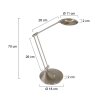 Steinhauer Zodiac Bordslampa LED Färg i rostfritt stål, 4-ljuskällor