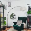 Bassagoda Golvlampa Krom, Svart, 1-ljuskällor