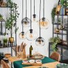 Koyoto Pendellampa, kullampa, Pendelbelysning Amber, Klart, Rökfärger, 6-ljuskällor