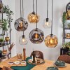 Ripoll Pendellampa, kullampa, Pendelbelysning Amber, Klart, Rökfärger, 6-ljuskällor