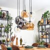 Ripoll Pendellampa, kullampa, Pendelbelysning Amber, Klart, Rökfärger, 6-ljuskällor