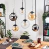 Gastor Pendellampa, kullampa, Pendelbelysning Amber, Krom, Klart, Rökfärger, 6-ljuskällor