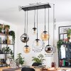 Gastor Pendellampa, kullampa, Pendelbelysning Amber, Krom, Klart, Rökfärger, 6-ljuskällor