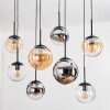 Gastor Pendellampa, kullampa, Pendelbelysning Amber, Krom, Klart, Rökfärger, 8-ljuskällor