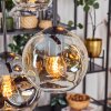 Ripoll Pendellampa, kullampa, Pendelbelysning Amber, Klart, Rökfärger, 6-ljuskällor