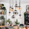 Gastor Pendellampa, kullampa, Pendelbelysning Amber, Krom, Klart, Rökfärger, 8-ljuskällor