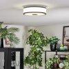 Elran Taklampa LED Svart, Vit, 1-ljuskällor