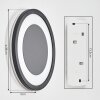 Gelan Vägglampa LED Svart, Vit, 1-ljuskällor