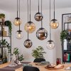 Gastor Pendellampa, kullampa, Pendelbelysning Amber, Krom, Klart, Rökfärger, 8-ljuskällor