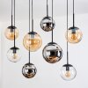 Gastor Pendellampa, kullampa, Pendelbelysning Amber, Krom, Klart, Rökfärger, 8-ljuskällor
