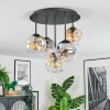 Ripoll Taklampa, kullampa Amber, Klart, Rökfärger, 5-ljuskällor