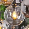 Koyoto Pendellampa, kullampa, Pendelbelysning Amber, Krom, Klart, Rökfärger, 8-ljuskällor