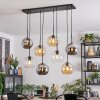 Koyoto Pendellampa, kullampa, Pendelbelysning Amber, Krom, Klart, Rökfärger, 8-ljuskällor