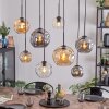 Ripoll Pendellampa, kullampa, Pendelbelysning Amber, Klart, Rökfärger, 8-ljuskällor