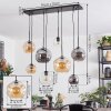 Ripoll Pendellampa, kullampa, Pendelbelysning Amber, Klart, Rökfärger, 8-ljuskällor
