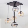Koyoto Taklampa, kullampa Amber, Klart, Rökfärger, 5-ljuskällor
