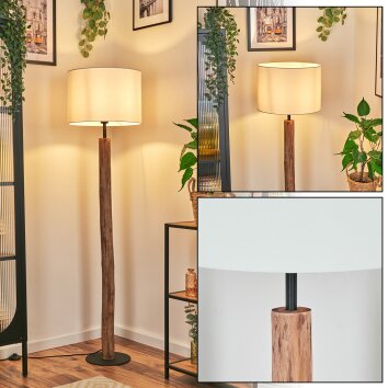 Bassagoda Golvlampa Naturfärger, Svart, 1-ljuskällor