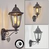 Lignac vägglampa utomhus, Vägglampa Svart, Silver, 1-ljuskällor, Rörelsedetektor