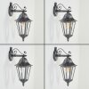 Lignac vägglampa utomhus, Vägglampa Svart, Silver, 1-ljuskällor