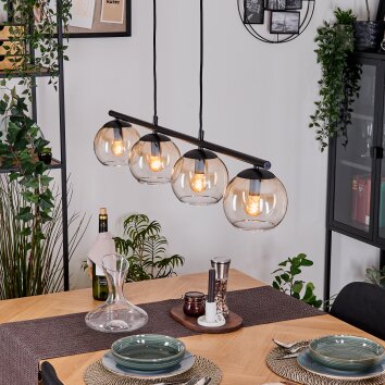 Koyoto Pendellampa, kullampa, Pendelbelysning Amber, Klart, 4-ljuskällor