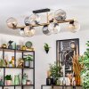 Koyoto Taklampa, kullampa Guld, Svart, 10-ljuskällor