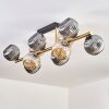Ripoll Taklampa, kullampa Guld, Svart, 10-ljuskällor
