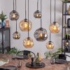 Ripoll Pendellampa, kullampa, Pendelbelysning Amber, Rökfärger, 8-ljuskällor