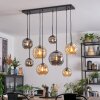 Ripoll Pendellampa, kullampa, Pendelbelysning Amber, Rökfärger, 8-ljuskällor