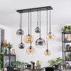 Ripoll Pendellampa, kullampa, Pendelbelysning Amber, Klart, Rökfärger, 8-ljuskällor