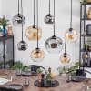 Ripoll Pendellampa, kullampa, Pendelbelysning Amber, Klart, Rökfärger, 8-ljuskällor