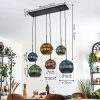 Koyoto Pendellampa, kullampa, Pendelbelysning Blå, Guld, Grön, Kopparfärg, 6-ljuskällor