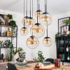 Gastor Pendellampa, kullampa, Pendelbelysning Amber, Klart, 8-ljuskällor