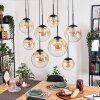 Gastor Pendellampa, kullampa, Pendelbelysning Amber, Klart, 8-ljuskällor