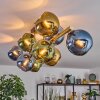 Koyoto Taklampa, kullampa Guld, Svart, 10-ljuskällor