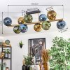 Koyoto Taklampa, kullampa Guld, Svart, 10-ljuskällor