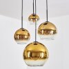 Koyoto Pendellampa, kullampa, Pendelbelysning 35 cm Guld, Klart, 4-ljuskällor